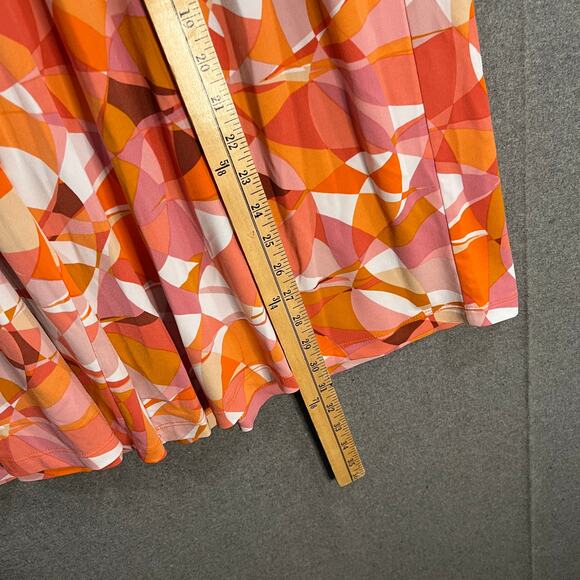 Susan Graver Liquid Knit Pull-On Culotte Pant Rose Rostract, Petite X-Large - Picture 7 of 8